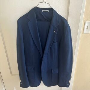 Gant Rugger navy cotton suit size 40L 32W men